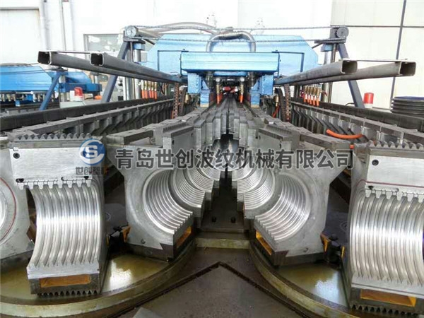 HDPE/PP塑料雙壁波紋管生（shēng）產線結構特點