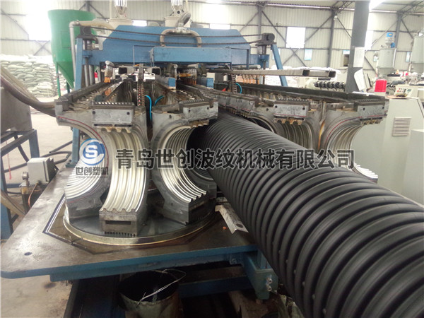  HDPE/PP塑料（liào）雙壁波紋管生產線結構特點（diǎn）